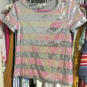 Holiday Sequin top